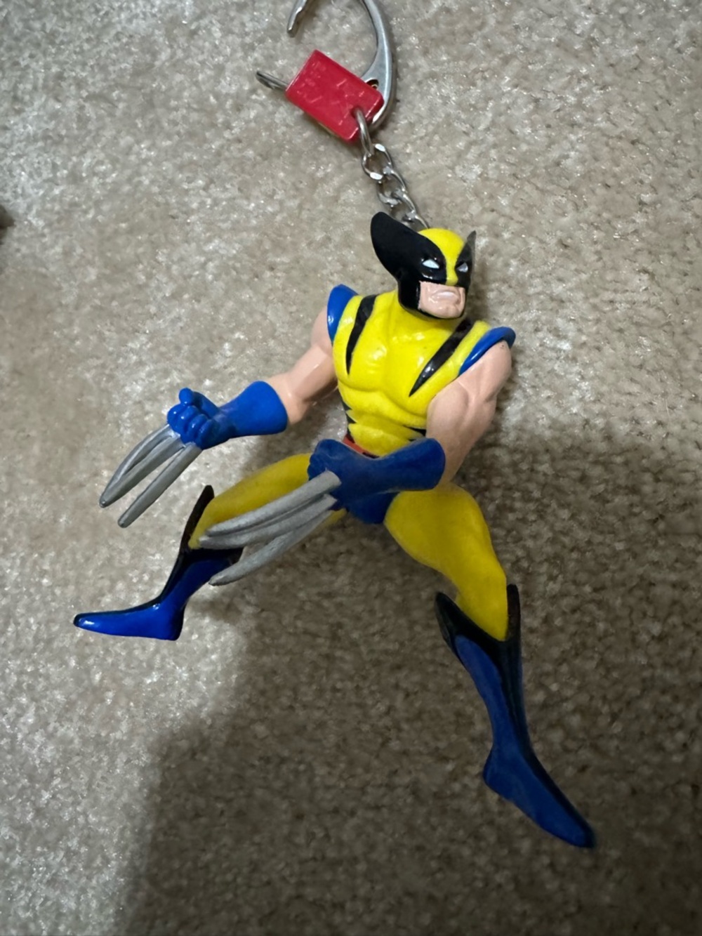 Marvel Universe Wolverine Figural Keychain Basic Fun (Keychain Clasp is Broken)